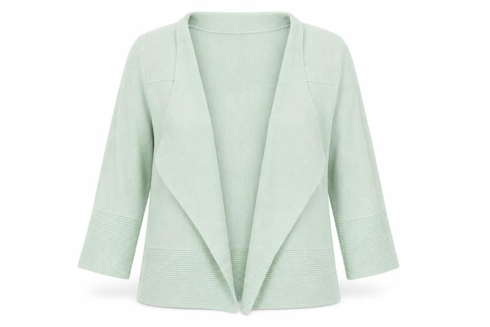 Marks and Spencer Womens Green V-Neck Acrylic Cardigan Jumper Size 8