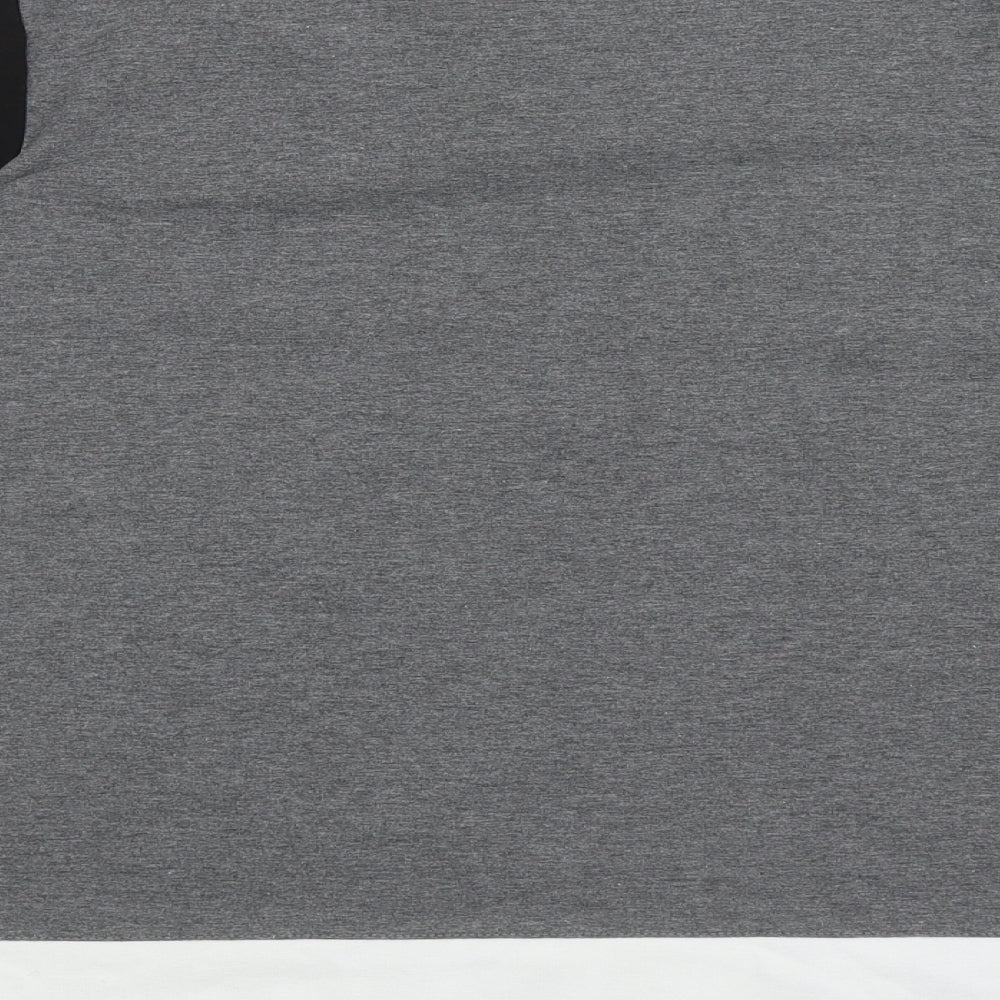 Marks and Spencer Womens Grey Colourblock Polyester Pullover Sweatshirt Size 16 Pullover