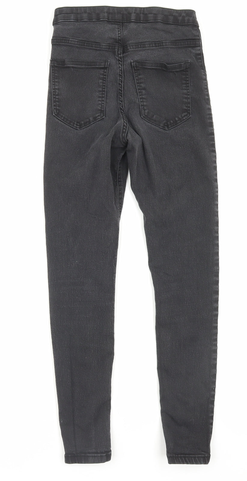Marks and Spencer Womens Black Cotton Skinny Jeans Size 10 L27 in Regular Button