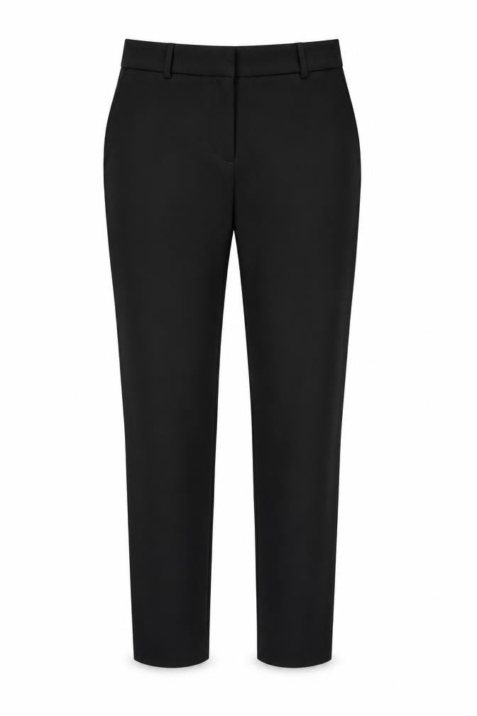 H&M Womens Black Polyester Carrot Trousers Size 36 L28 in Regular Zip