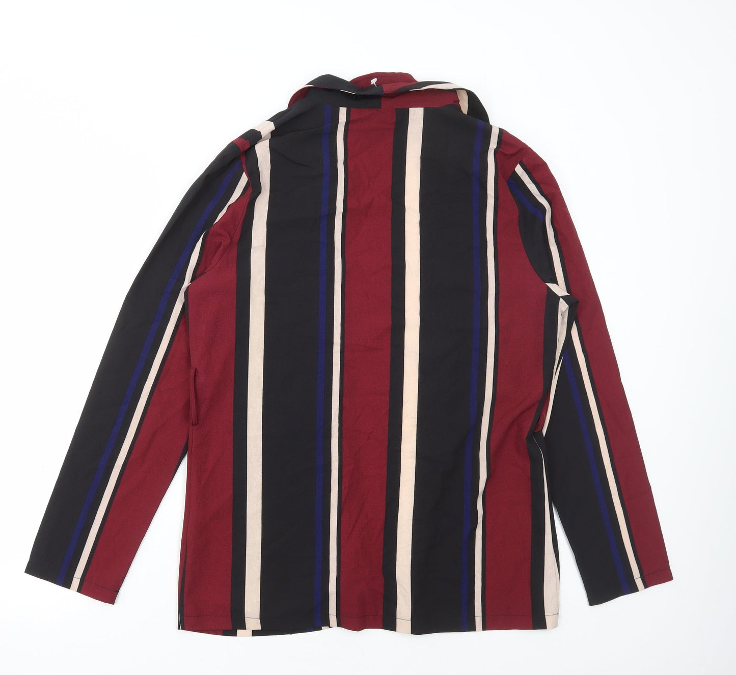PRETTYLITTLETHING Womens Multicoloured Striped Jacket Size 12