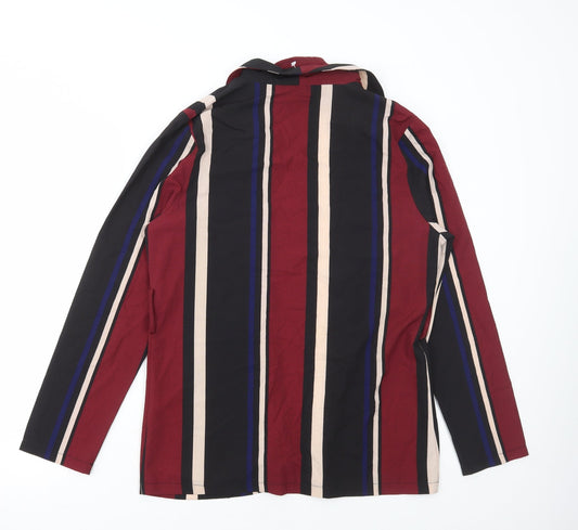 PRETTYLITTLETHING Womens Multicoloured Striped Jacket Size 12