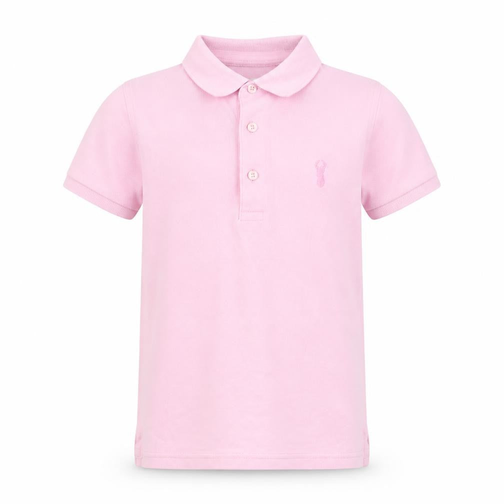 NEXT Girls Pink Cotton Basic Polo Size 5 Years Collared Pullover