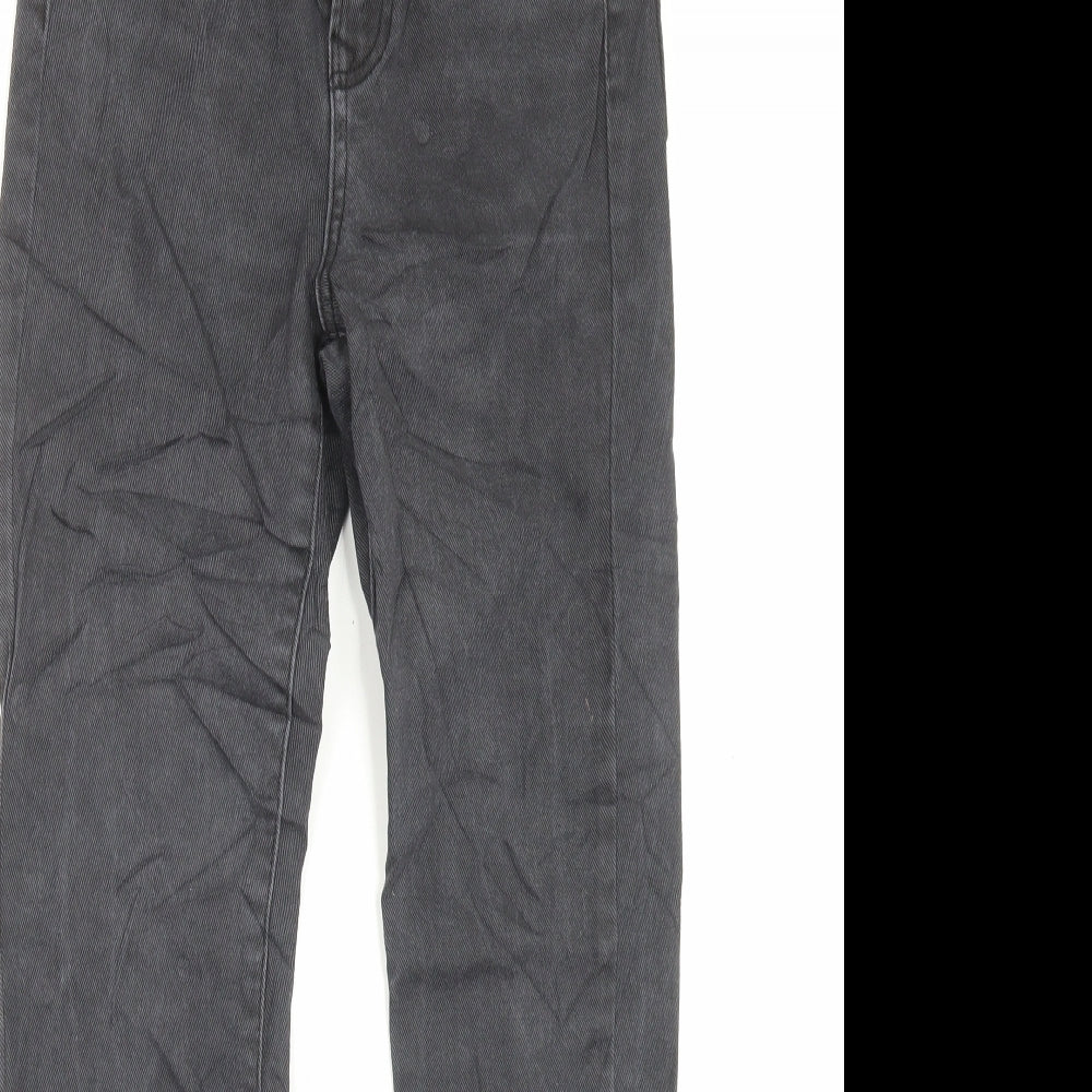 STR Womens Black Cotton Skinny Jeans Size 6 L28 in Regular Button