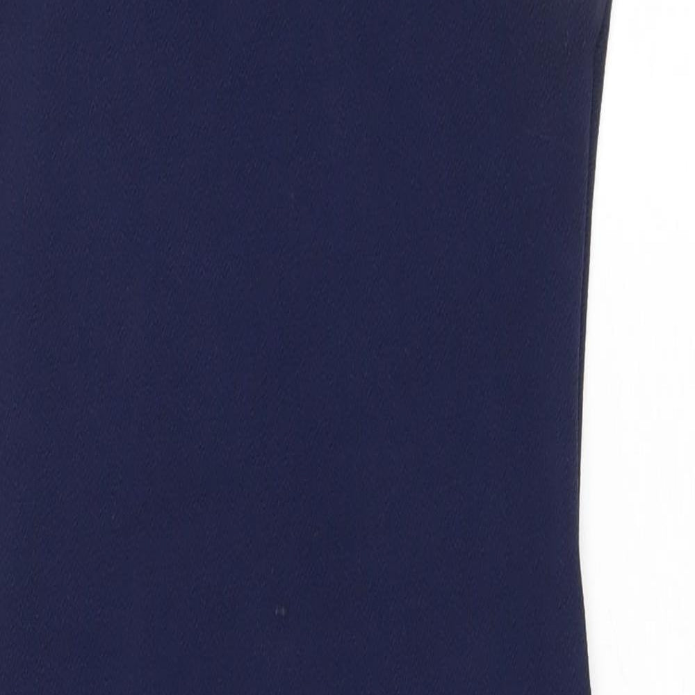 River Island Womens Blue Polyester Sheath Size 8 Round Neck Pullover
