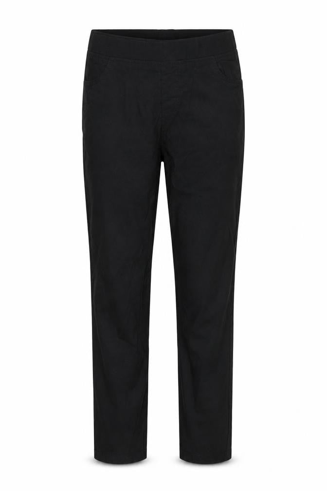 HEAS Womens Black Polyester Trousers Size L L28 in Regular Drawstring