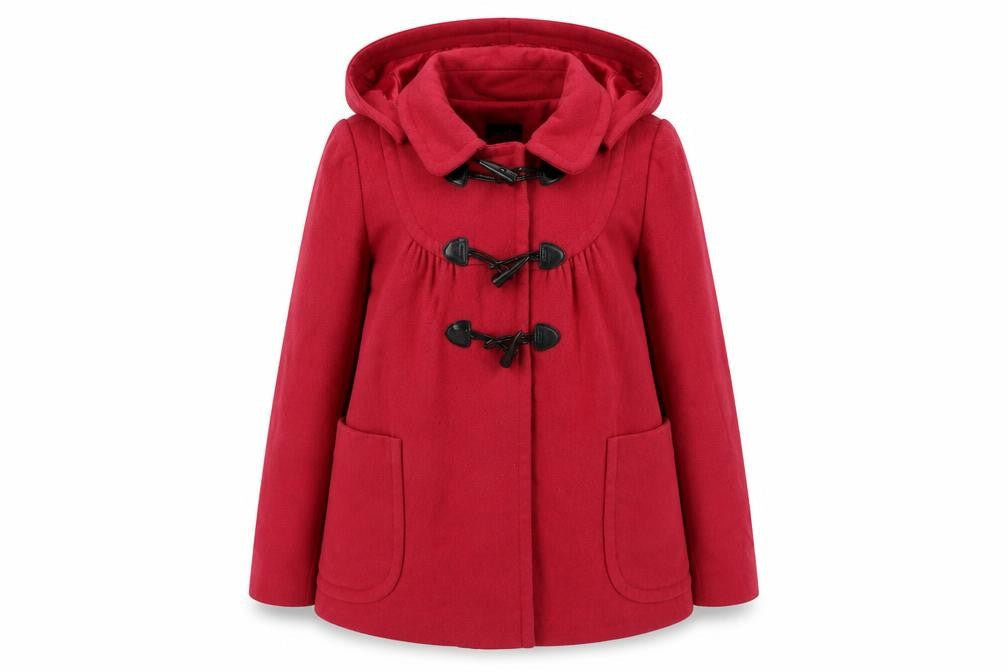 Topshop Womens Pink Pea Coat Coat Size 10 Toggle