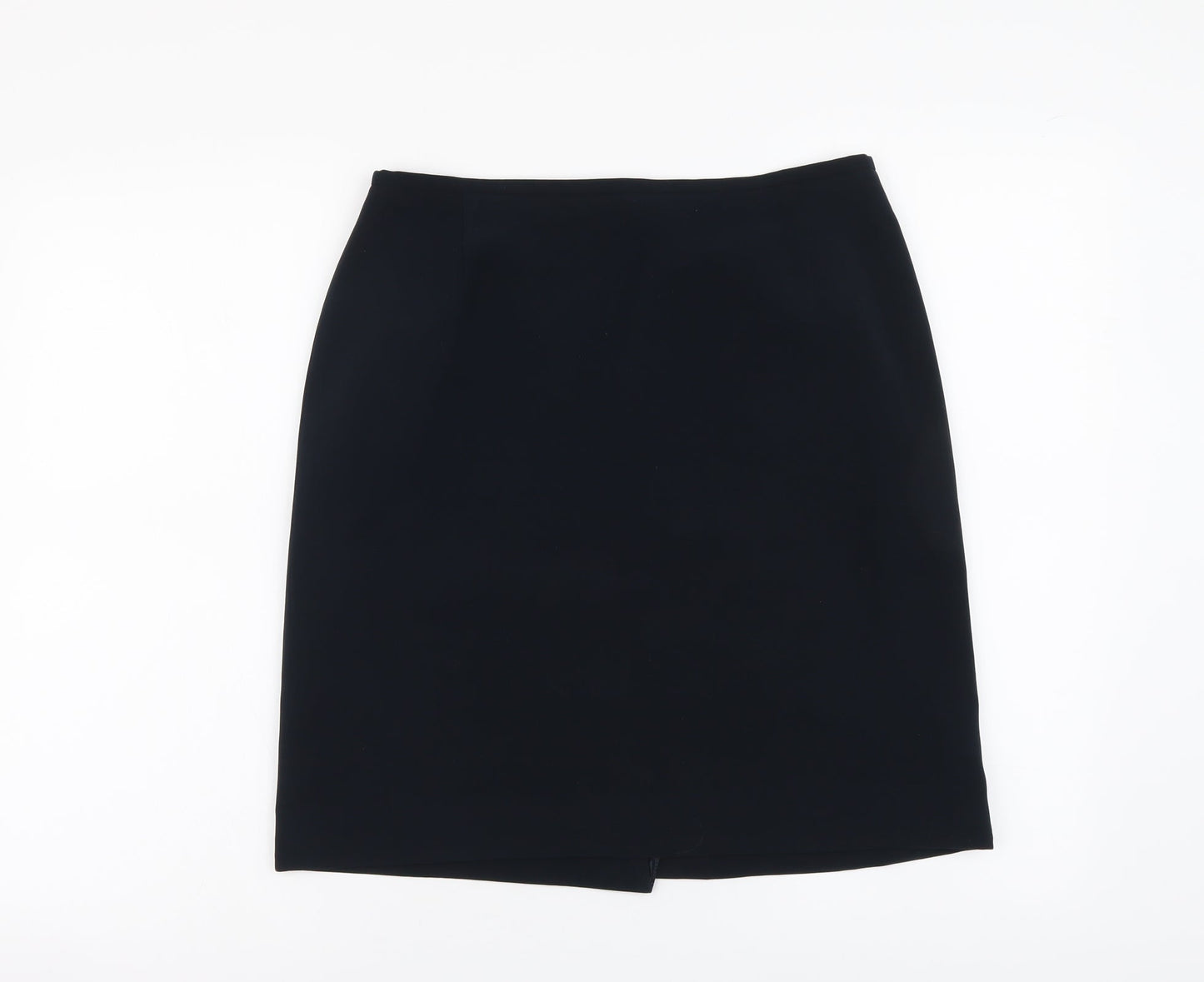 Kasper Womens Blue Polyester Mini Skirt Size 8 Zip