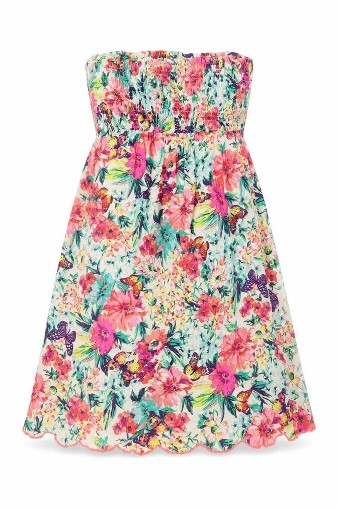 Accessorize Womens Multicoloured Floral Viscose A-Line Size XS Off the Shoulder Pullover