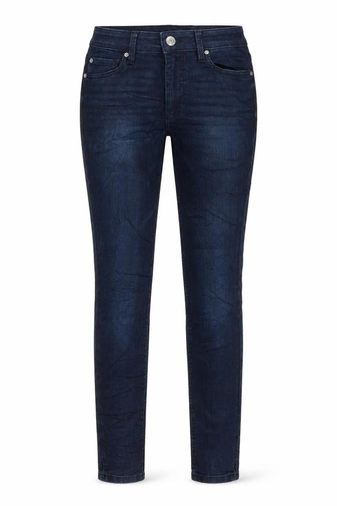 Marks and Spencer Womens Blue Cotton Skinny Jeans Size 8 L27 in Regular Button