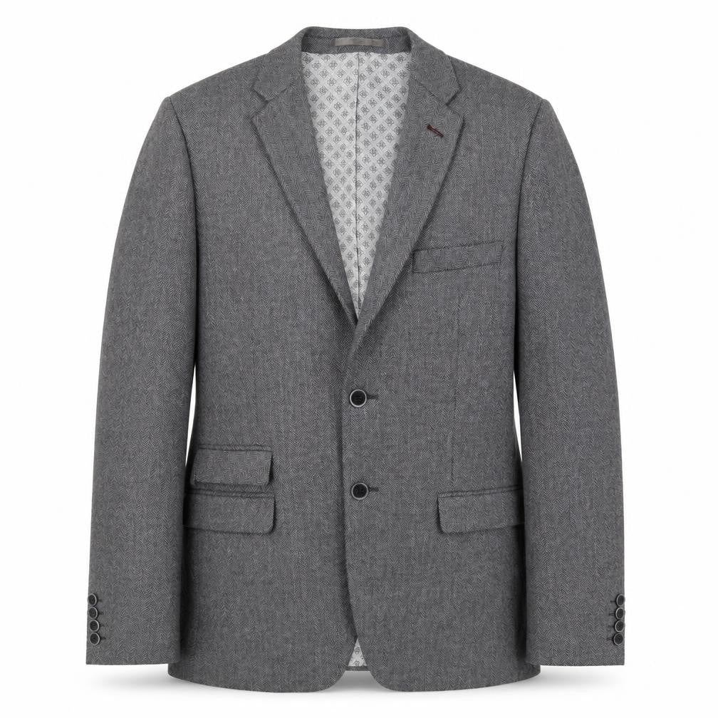 Mens 42 Chest Regular Racing Green Grey Two-Button