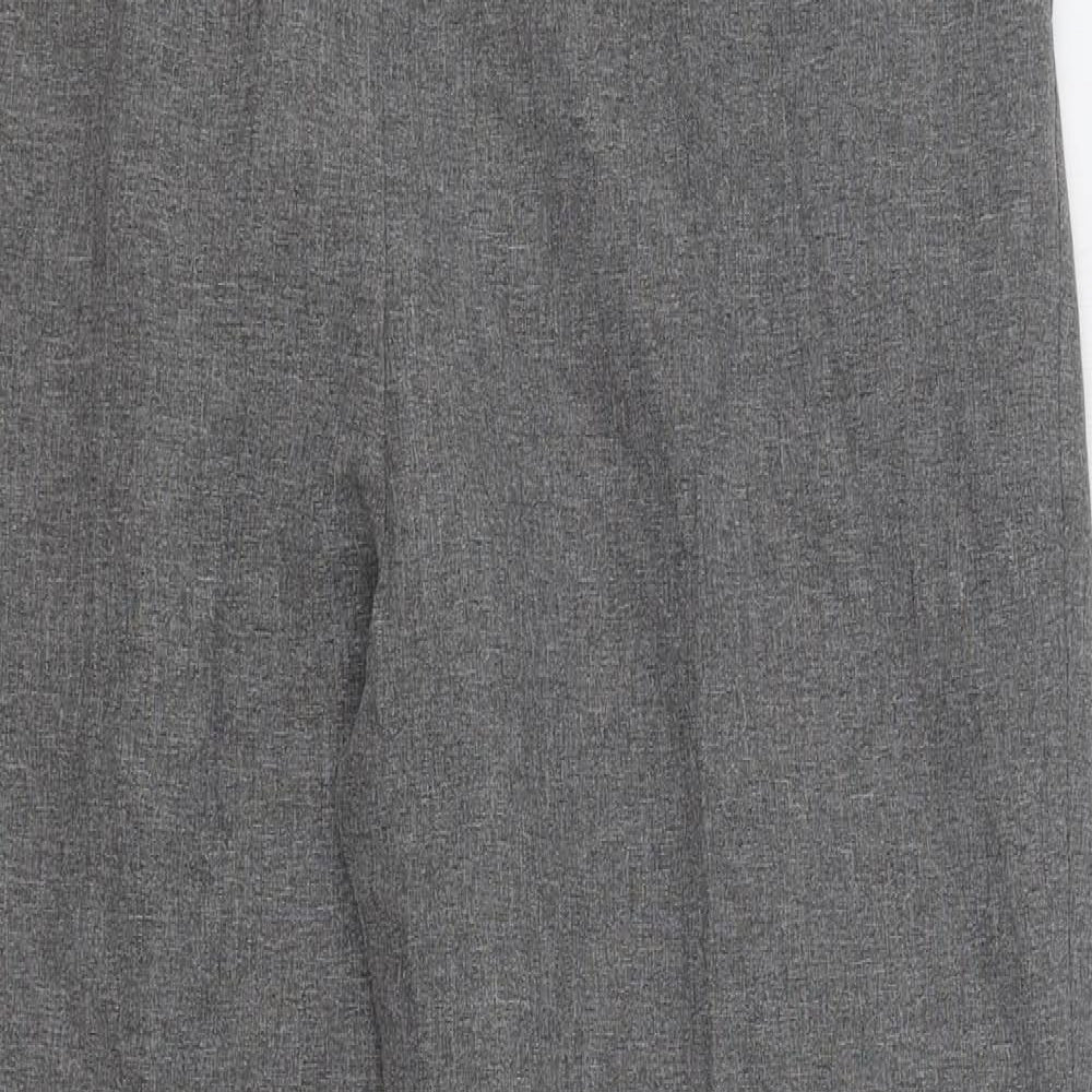 Mia Moda Womens Grey Polyester Trousers Size 18 L27 in Regular
