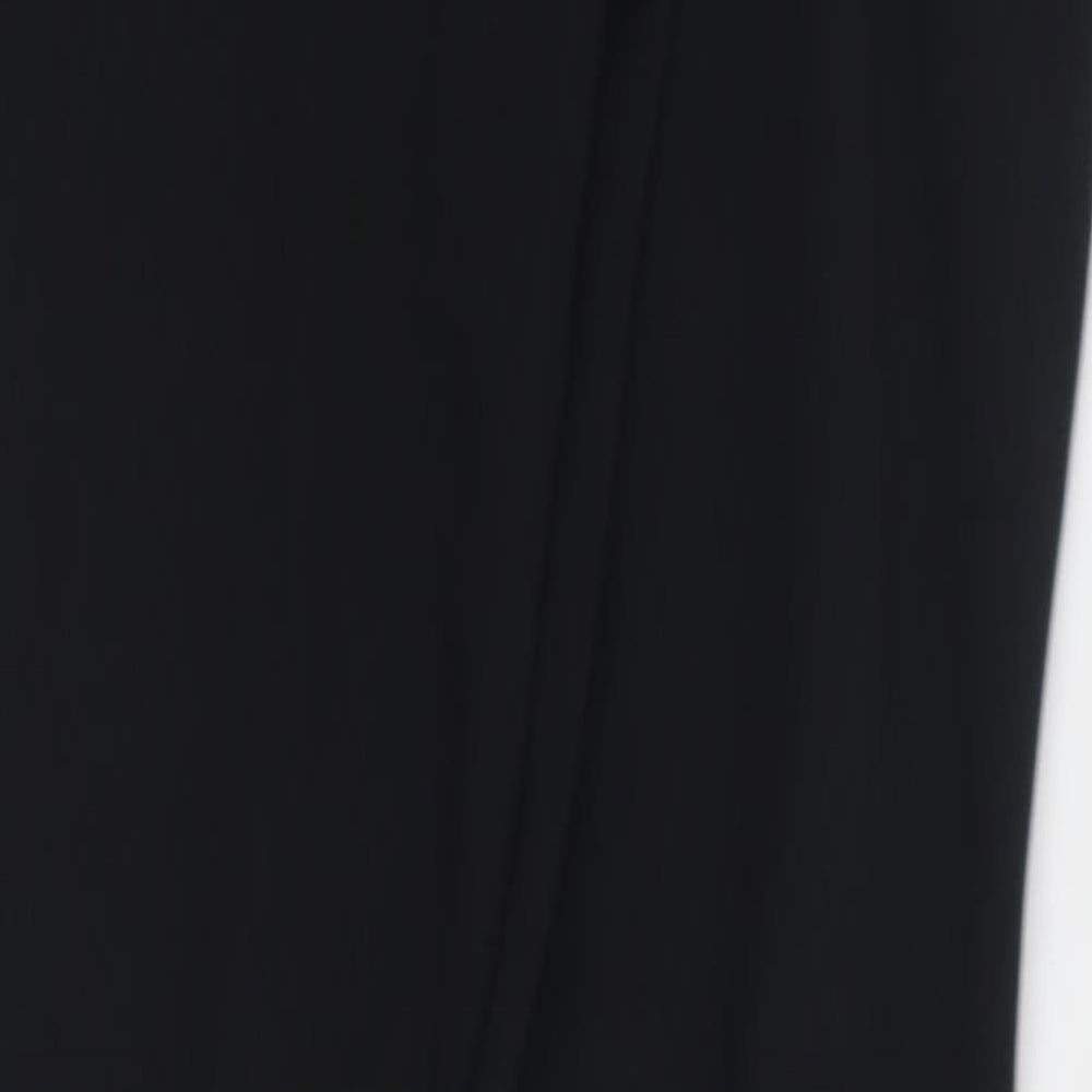 Harry Hall Womens Black Polyester Carrot Trousers Size 28 in L30 in Regular Zip - Equine