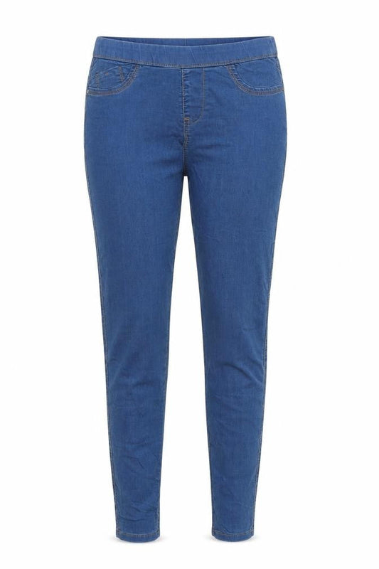 Denim & Co. Womens Blue Polyester Jegging Leggings Size 8 L29 in