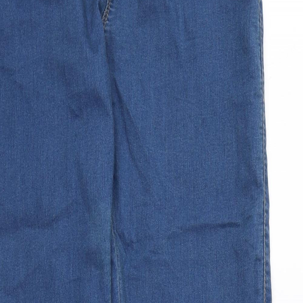 Denim & Co. Womens Blue Polyester Jegging Leggings Size 8 L29 in