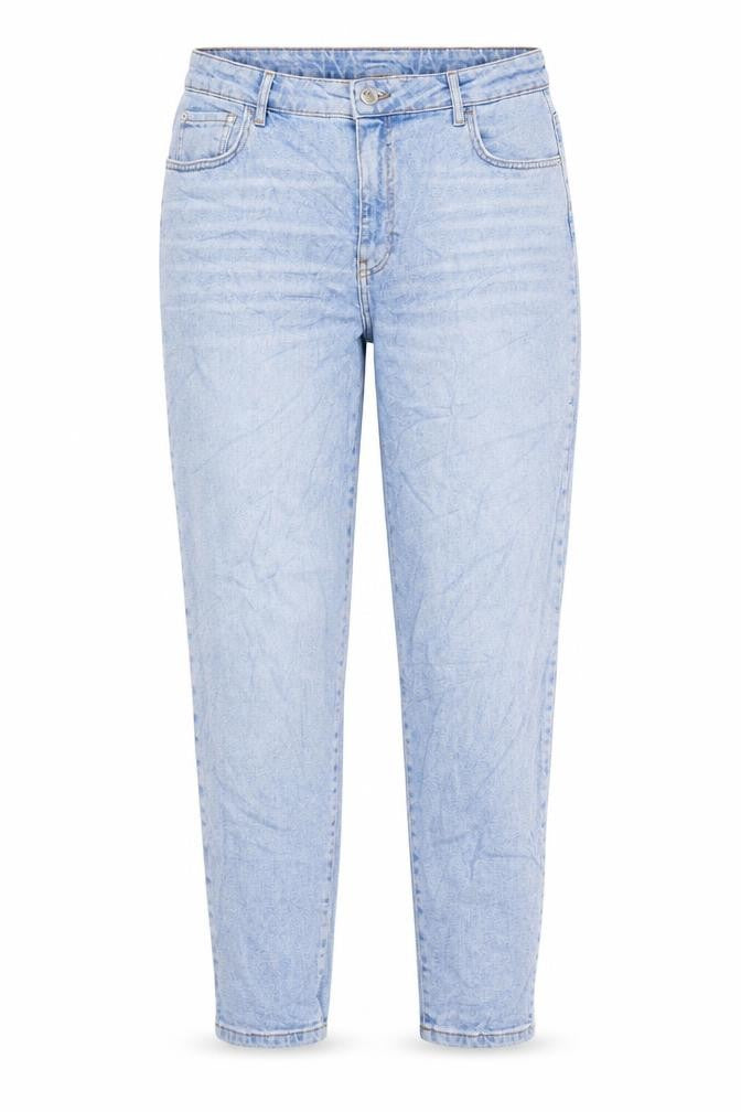 Preworn Womens Blue Cotton Mom Jeans Size 34 in L27 in Regular Zip
