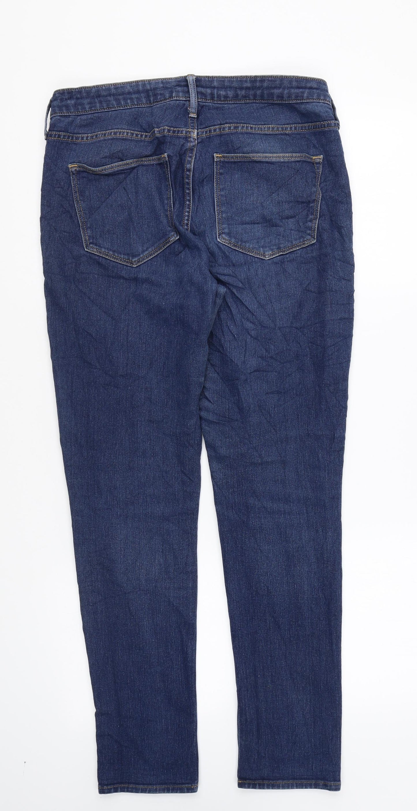 Preworn Womens Blue Polyester Skinny Jeans Size 29 in L26 in Regular Zip