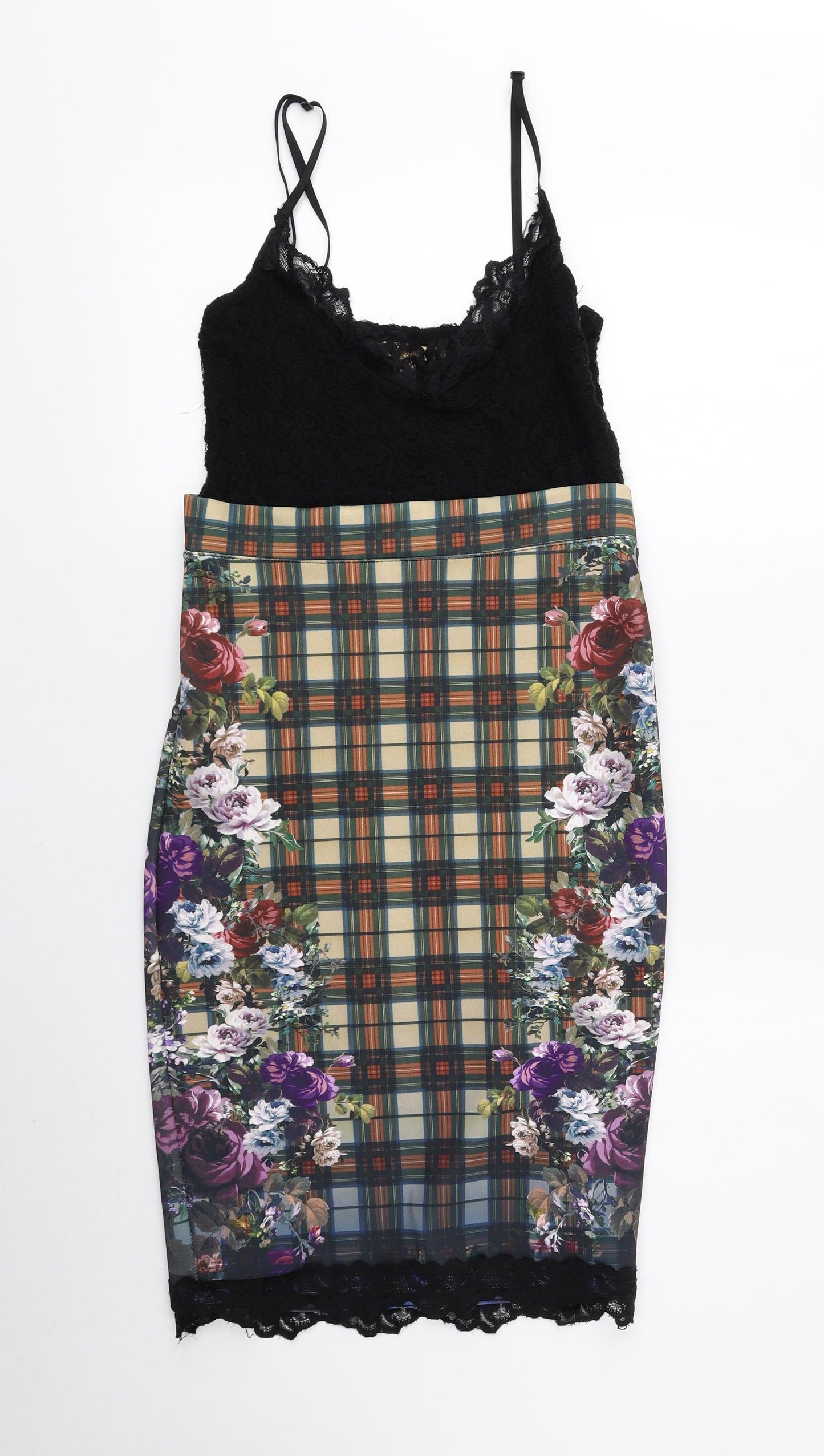 Zara Womens Multicoloured Geometric Polyester Bodycon Size S Sweetheart Pullover
