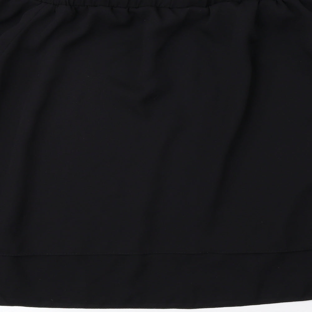 ASOS Womens Black Polyester Basic Blouse Size 12 Off the Shoulder