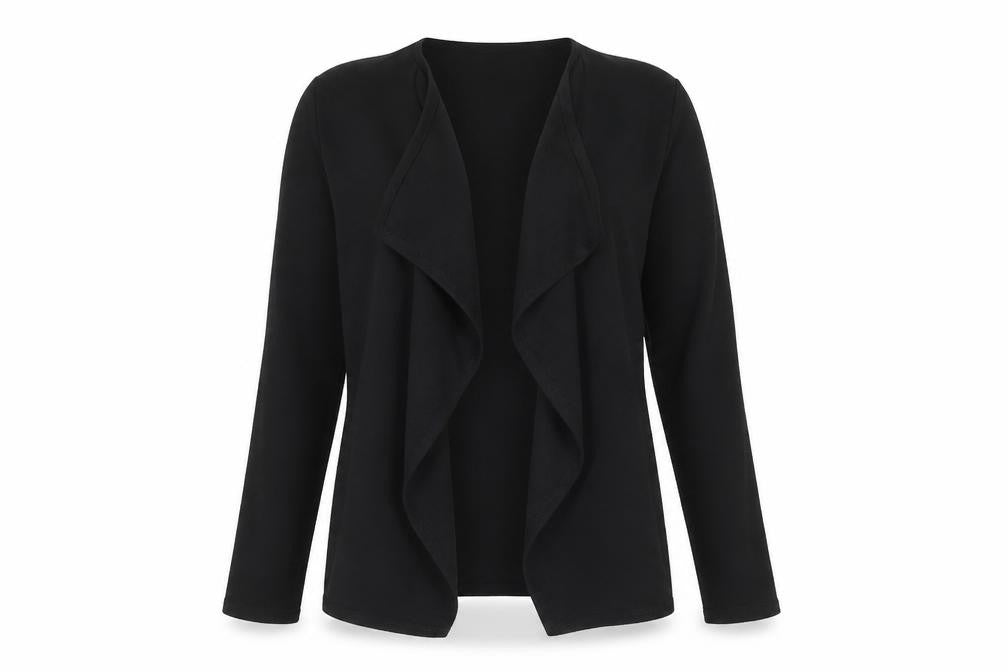 New Look Womens Black Round Neck Polyester Cardigan Jumper Size S