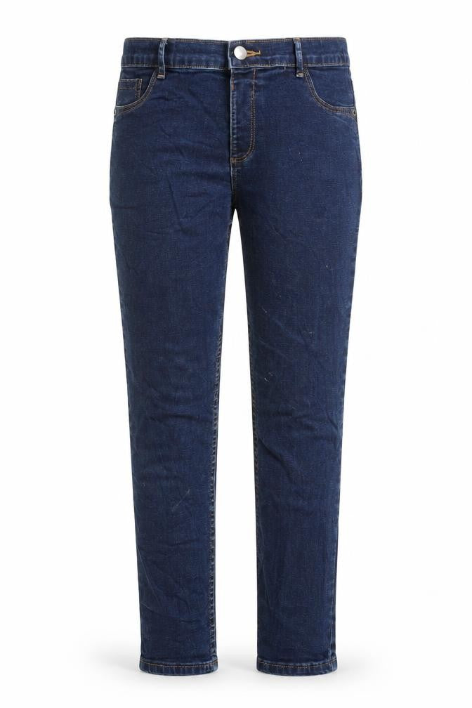 Preworn Girls Blue Cotton Skinny Jeans Size 12 Years Regular Zip