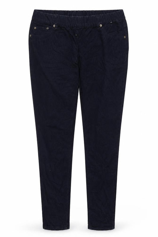 Denim & Co. Womens Blue Cotton Jegging Leggings Size 12 L28 in