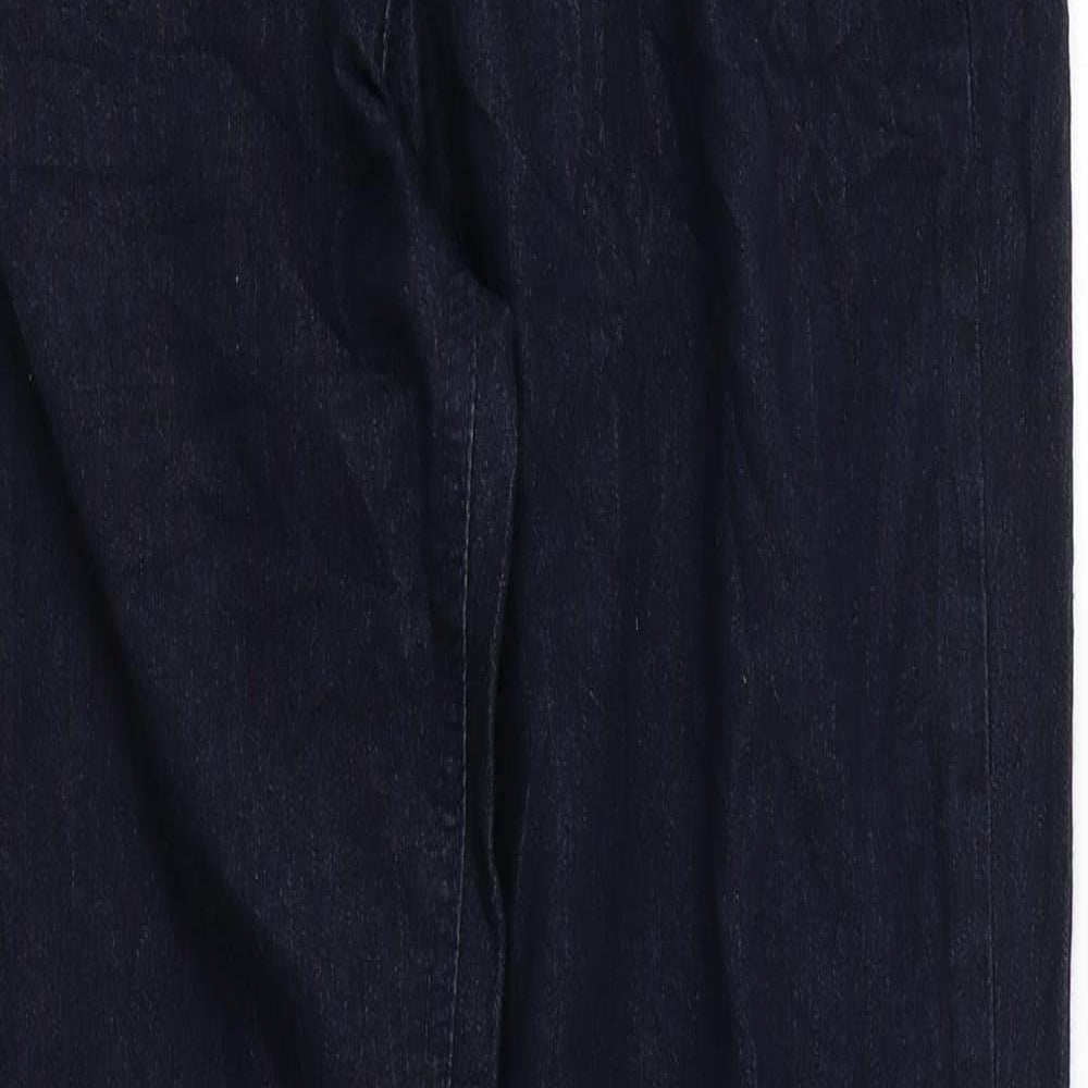 Denim & Co. Womens Blue Cotton Jegging Leggings Size 12 L28 in