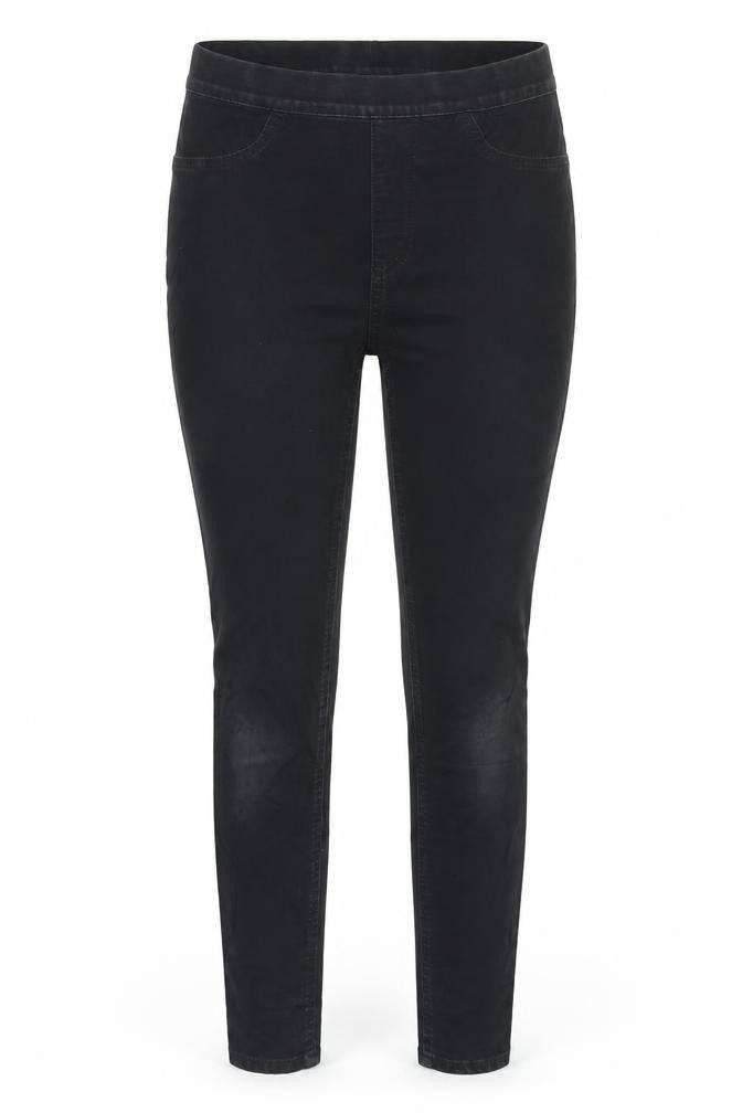 Marks and Spencer Womens Black Cotton Jegging Trousers Size 10 L27 in Regular