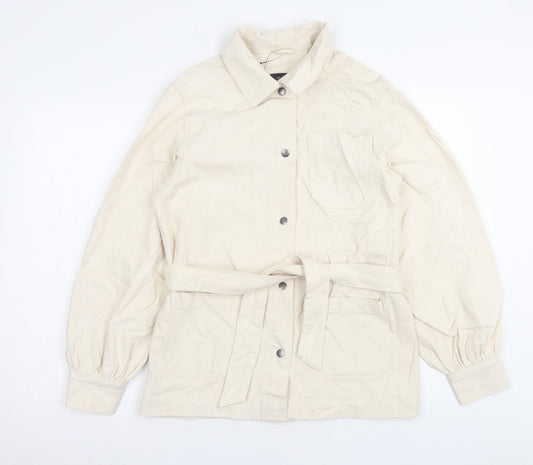 Marks and Spencer Womens Beige Jacket Size 6 Button