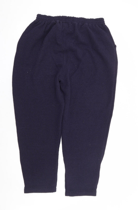 Berkertex Womens Blue Polyester Sweatpants Trousers Size 14 L26 in Regular