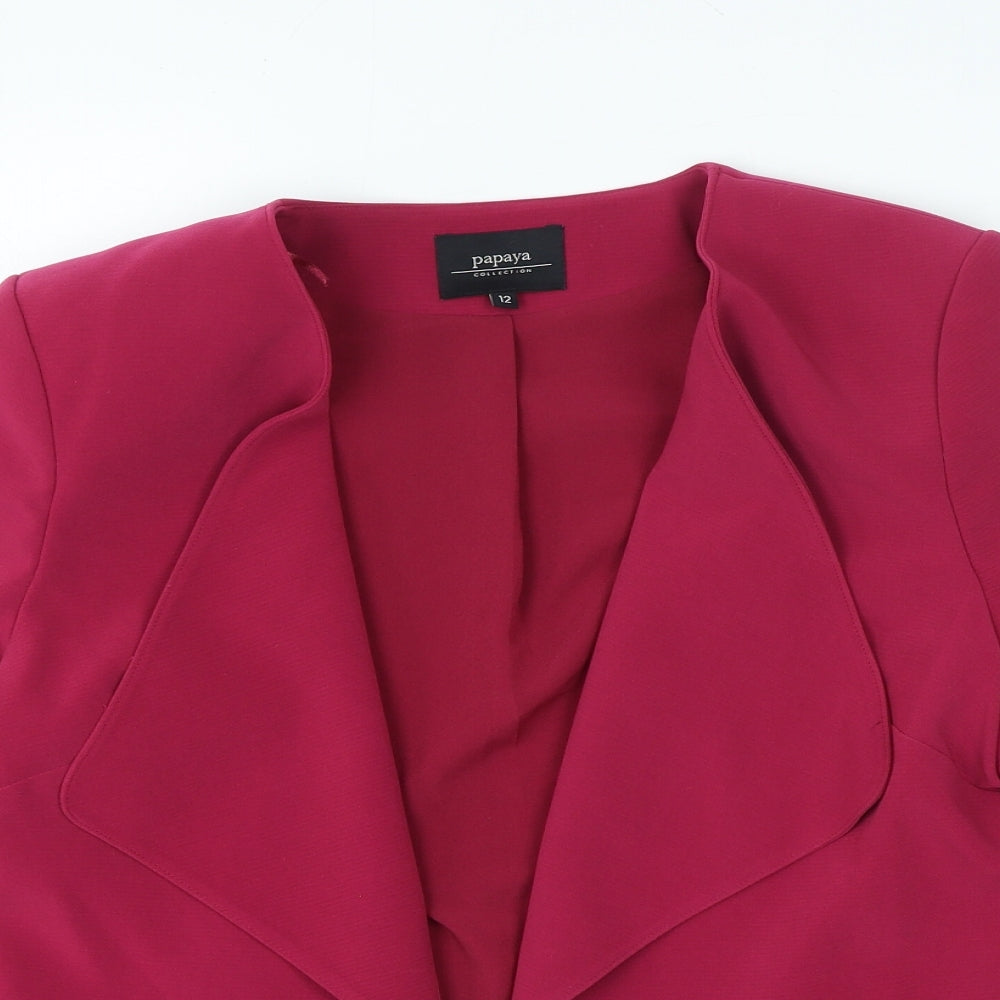 Papaya Womens Purple Jacket Size 12 - Shoulder Pads