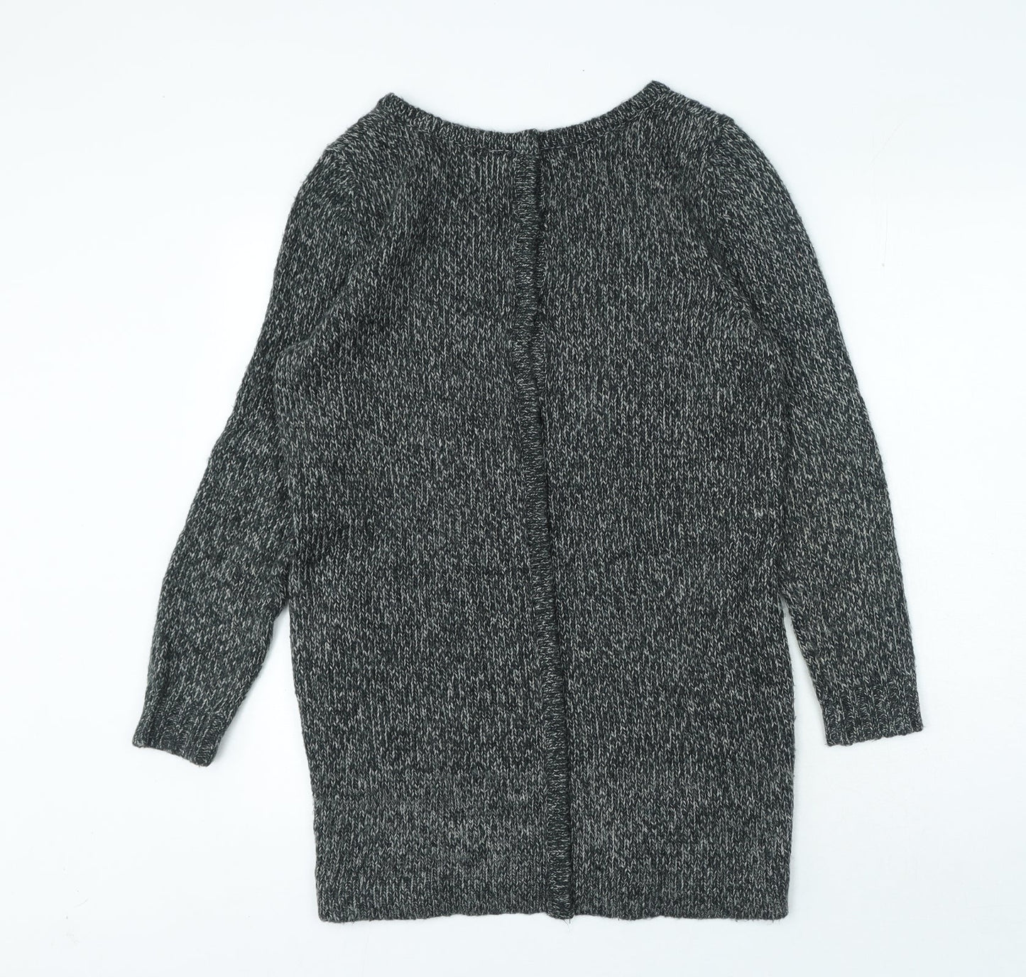 Great Plains Womens Black Round Neck Acrylic Pullover Jumper Size XS