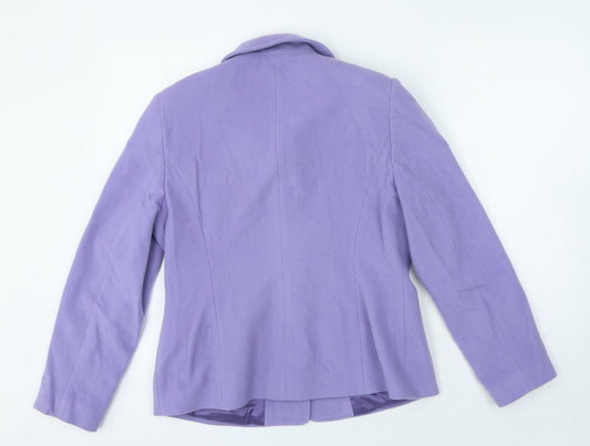 Charles Gray London Womens Purple Jacket Size 12 Button