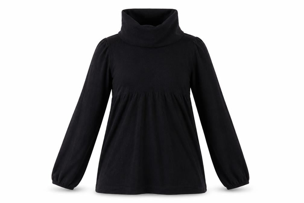 Marks and Spencer Womens Black Viscose A-Line Size 10 Boat Neck Pullover