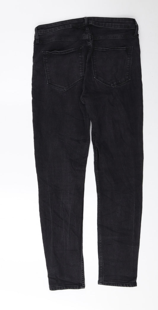 H&M Womens Black Cotton Skinny Jeans Size 30 in L26 in Regular Zip