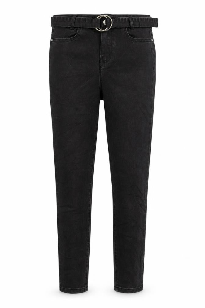 Power World Womens Black Cotton Skinny Jeans Size 10 L26 in Regular Zip