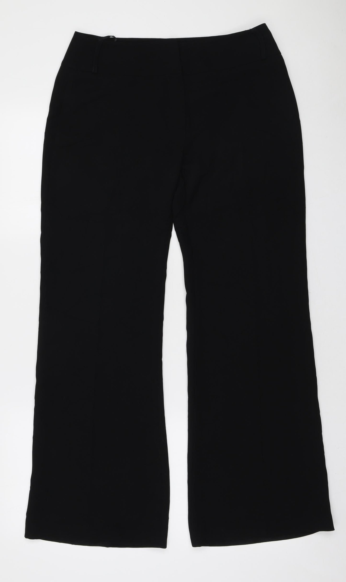 Principles Womens Black Polyester Trousers Size 10 L29 in Regular Zip