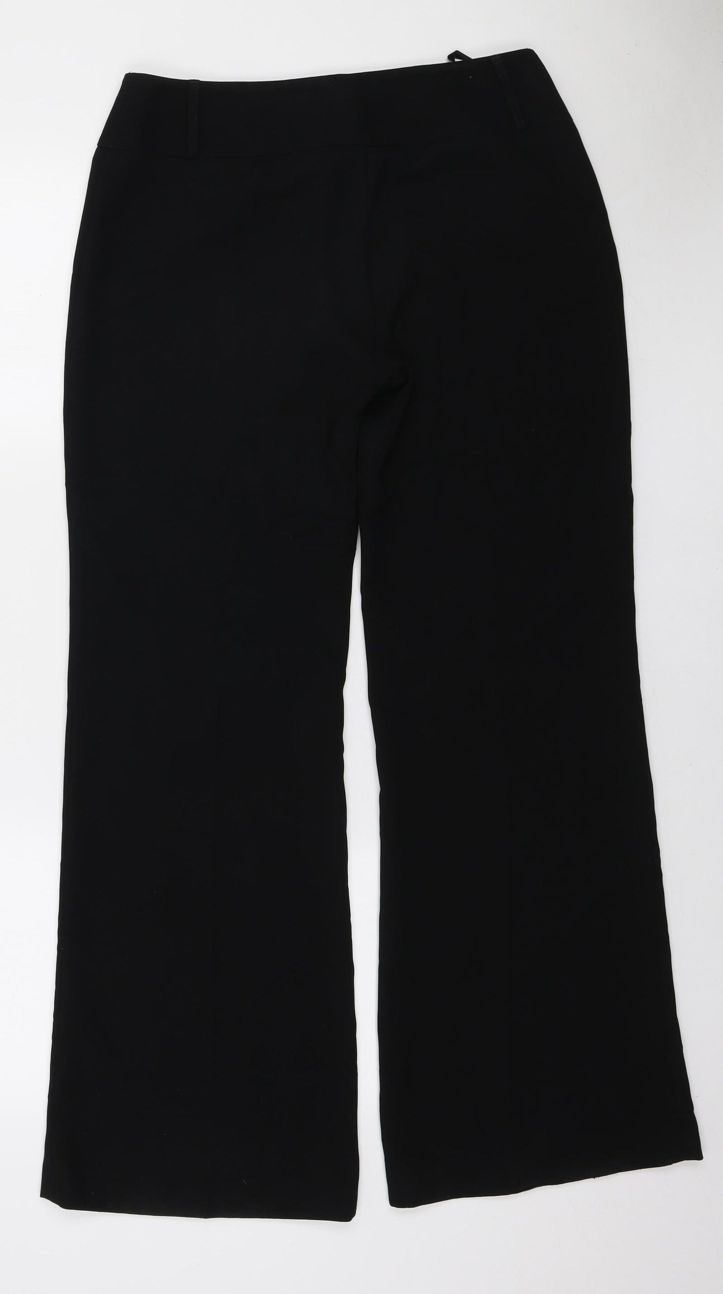 Principles Womens Black Polyester Trousers Size 10 L29 in Regular Zip