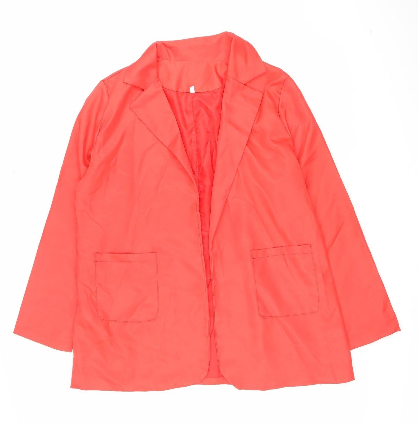 Preworn Womens Red Jacket Size XL Tie