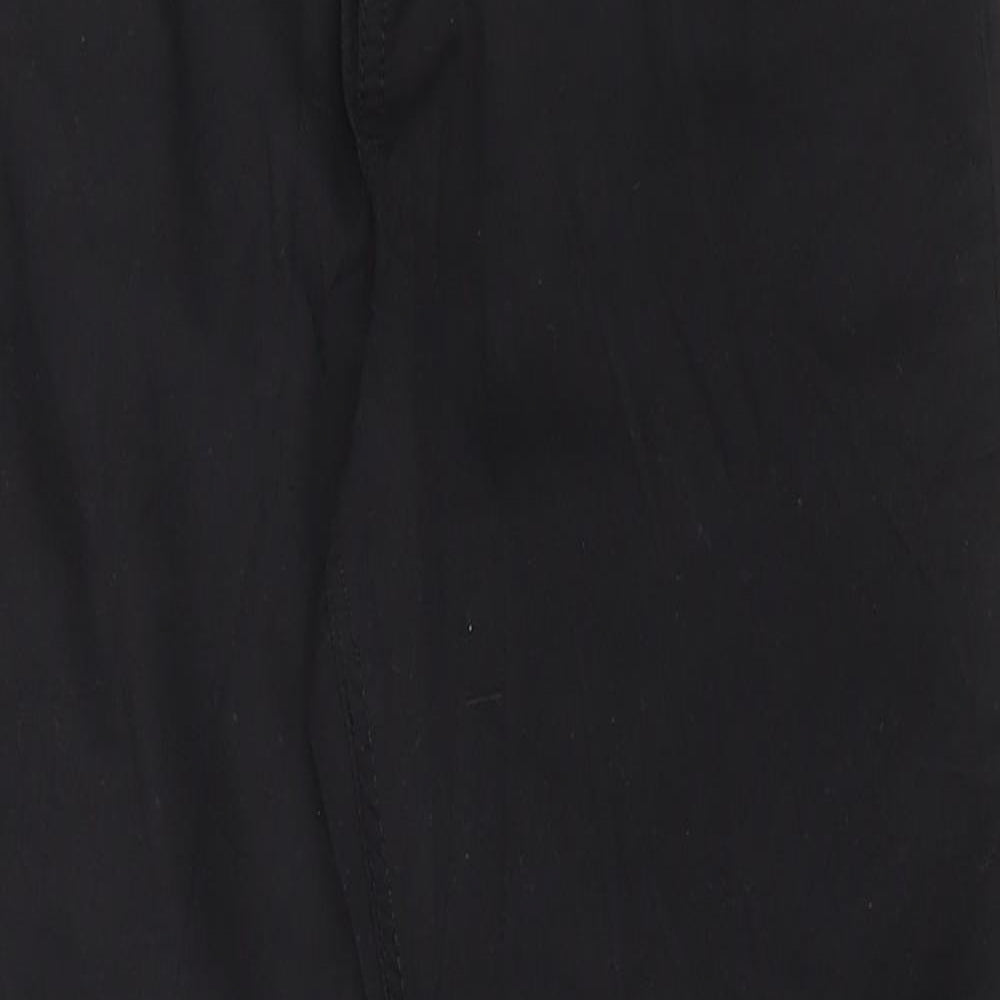 Marks and Spencer Womens Black Cotton Skinny Jeans Size 6 L27 in Regular Button