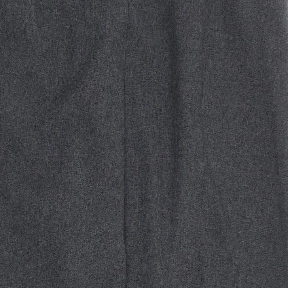 Mia Moda Womens Grey Polyester Trousers Size 20 L27 in Regular