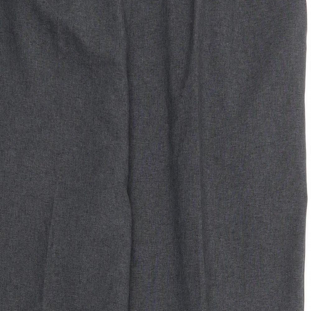 Mia Moda Womens Grey Polyester Trousers Size 20 L27 in Regular