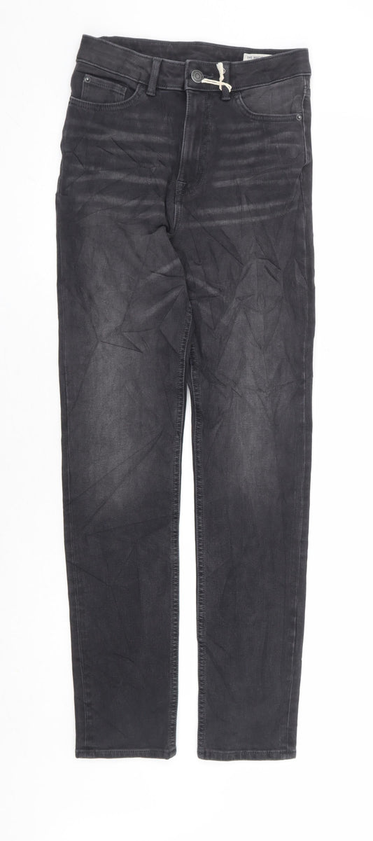 Marks and Spencer Womens Black Cotton Skinny Jeans Size 6 L29 in Regular Zip