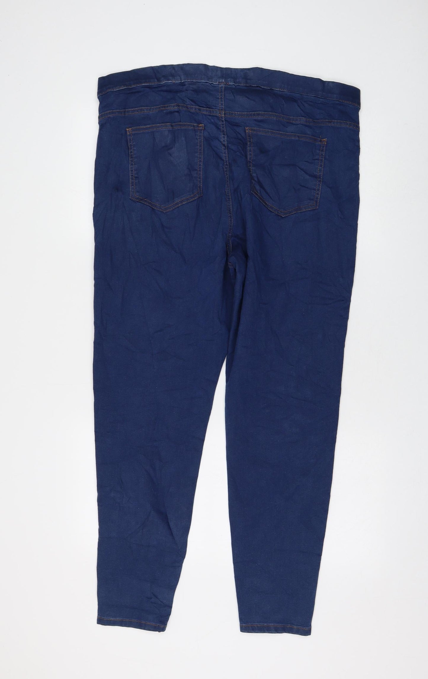 Preworn Womens Blue Polyester Jegging Jeans Size 39 in L28 in Regular