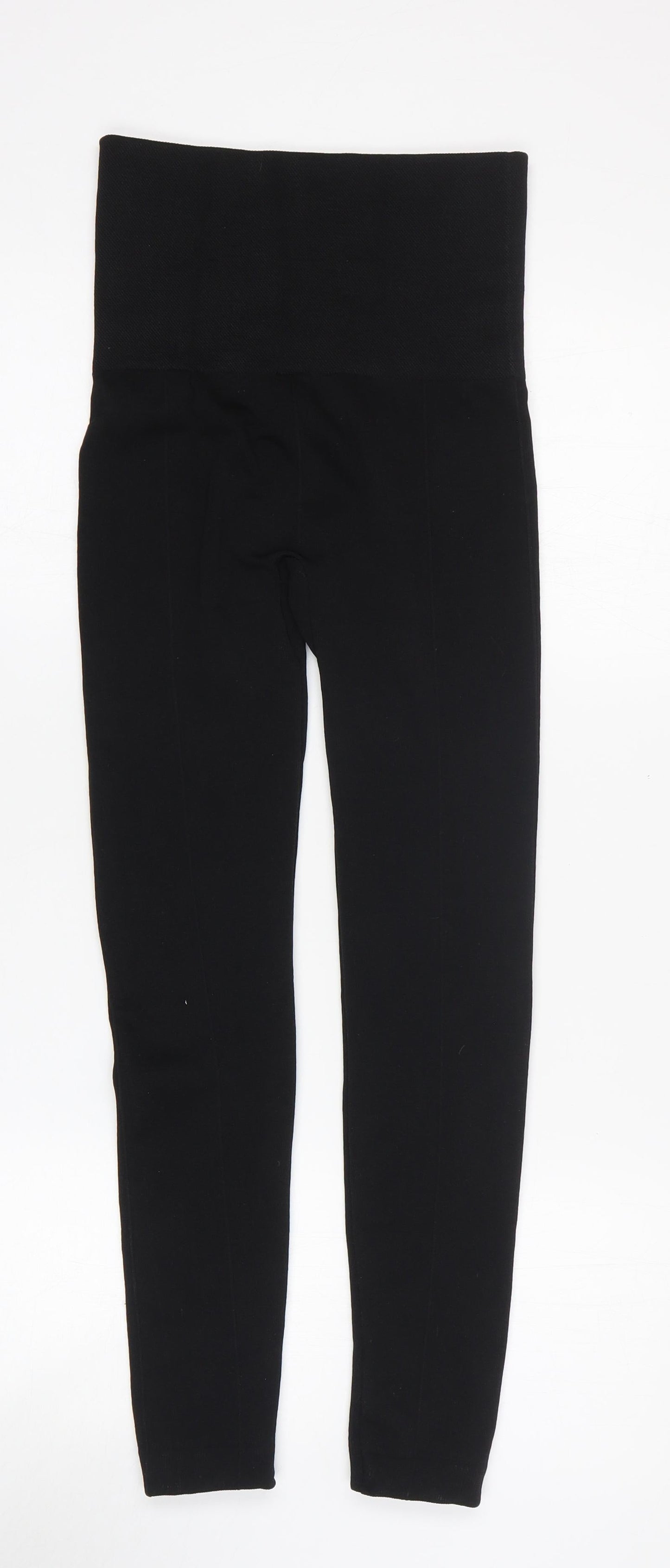 Hollywood Womens Black Polyester Jogger Leggings Size S L25 in