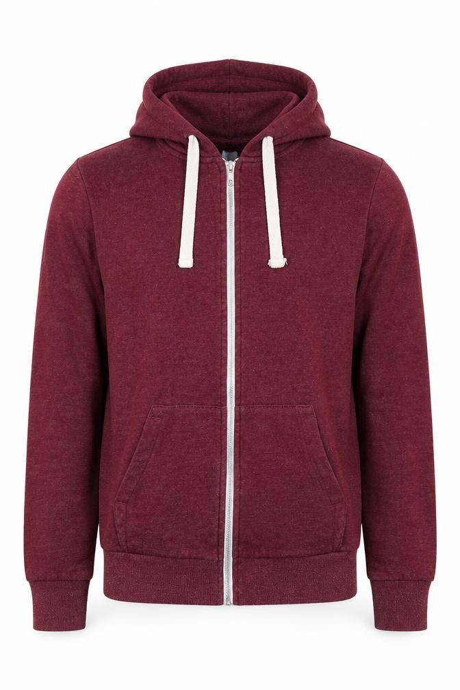 Divided by H&M Mens Red Cotton Full Zip Hoodie Size XS
