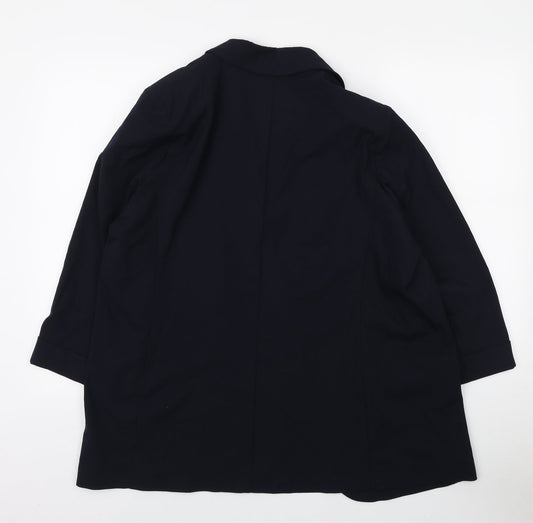 Marks and Spencer Womens Blue Jacket Blazer Size 18