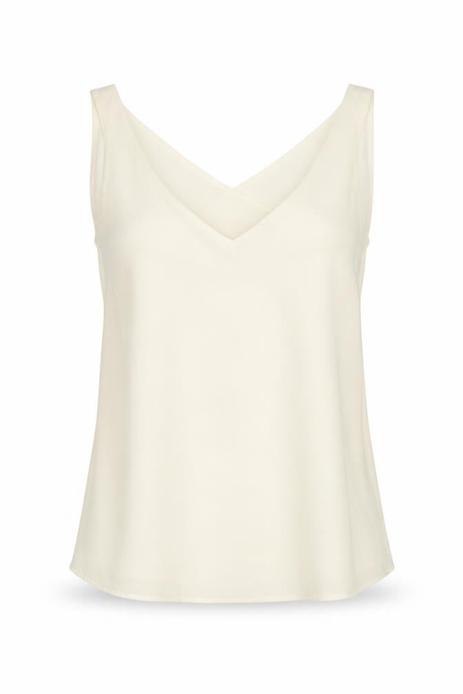 River Island Womens Ivory Polyester Wrap T-Shirt Size 10 V-Neck