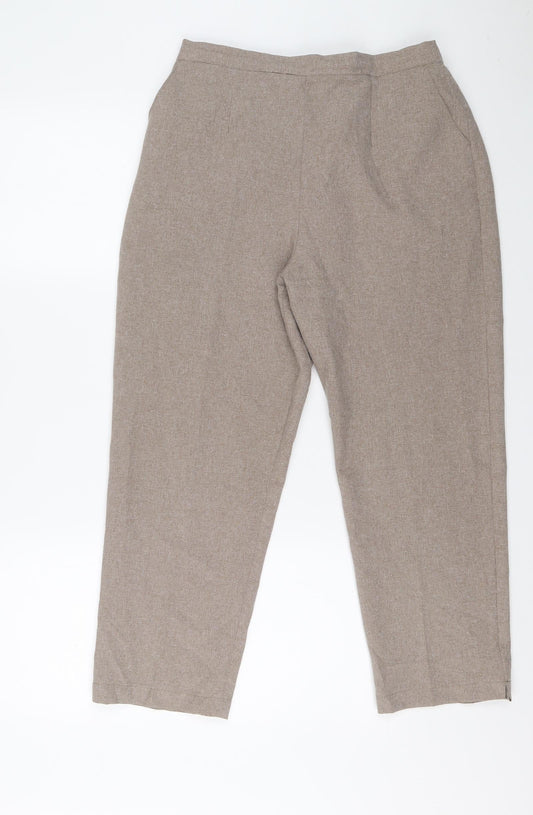 Preworn Womens Brown Carrot Trousers Size S L24 in Regular