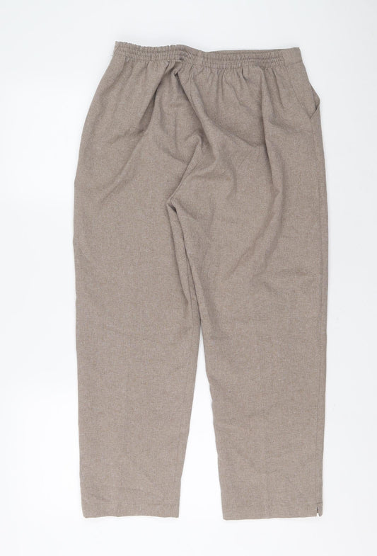 Preworn Womens Brown Carrot Trousers Size S L24 in Regular
